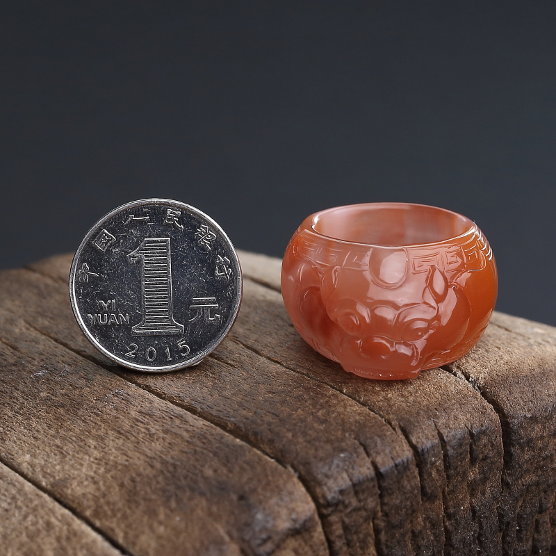 川料冰飘料南红戒指-红掌柜