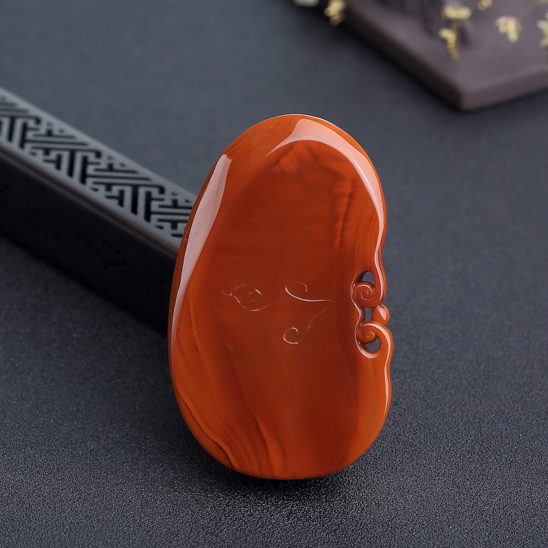 柿子红南红地藏王菩萨-红掌柜