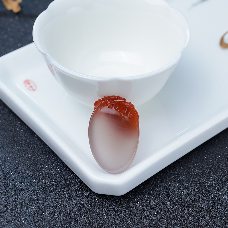 南红鸟语花香吊坠-红掌柜