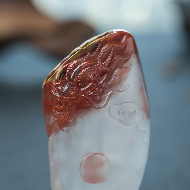 四川南红秦始皇挂坠-红掌柜