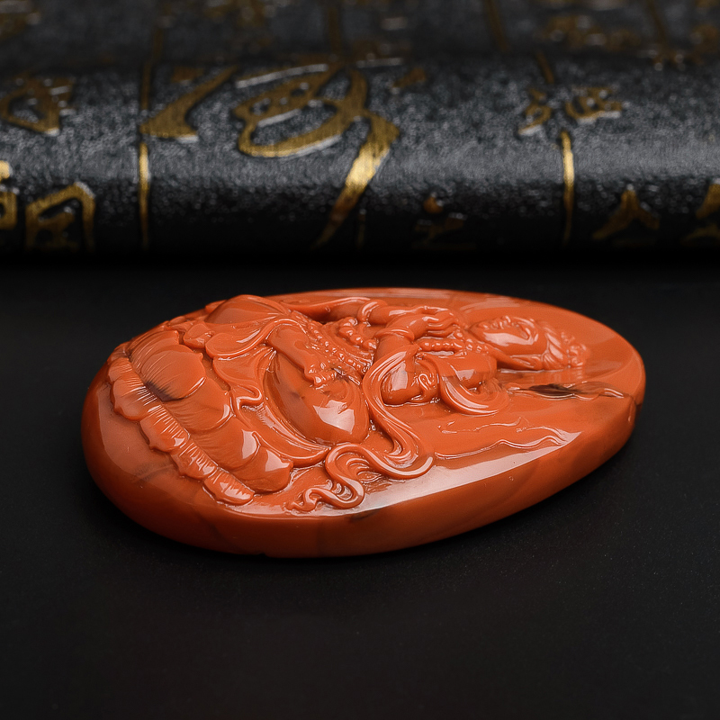 天然南红挂件-红掌柜珠宝