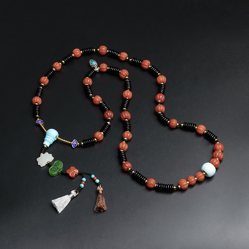 南红南瓜珠项链-红掌柜珠宝