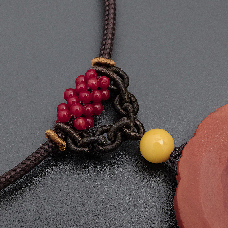 南红平安扣吊坠-红掌柜