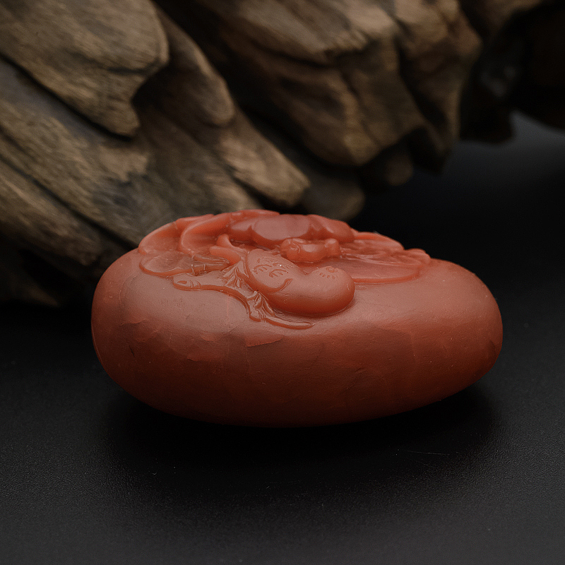 川料南红花开富贵吊坠-红掌柜