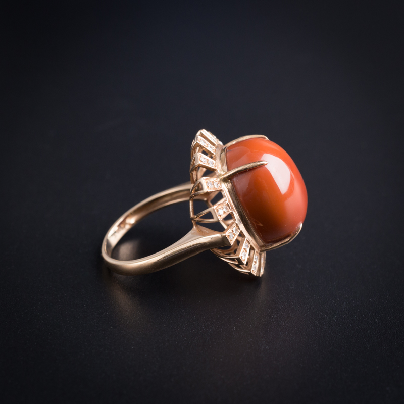 川红戒指-红掌柜珠宝