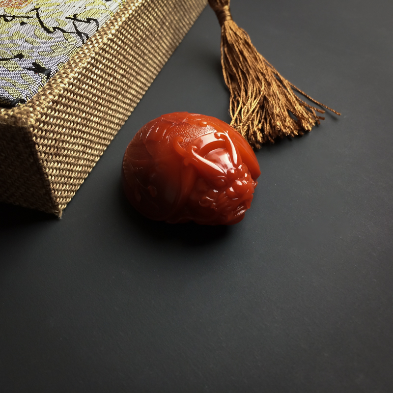 柿子红南红-红掌柜珠宝