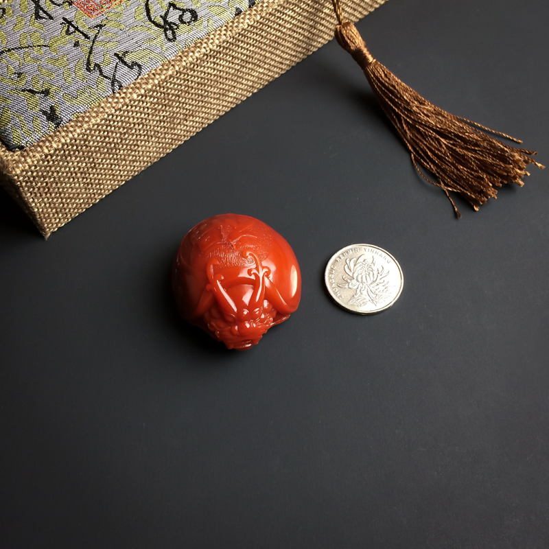 南红赑屃-红掌柜珠宝