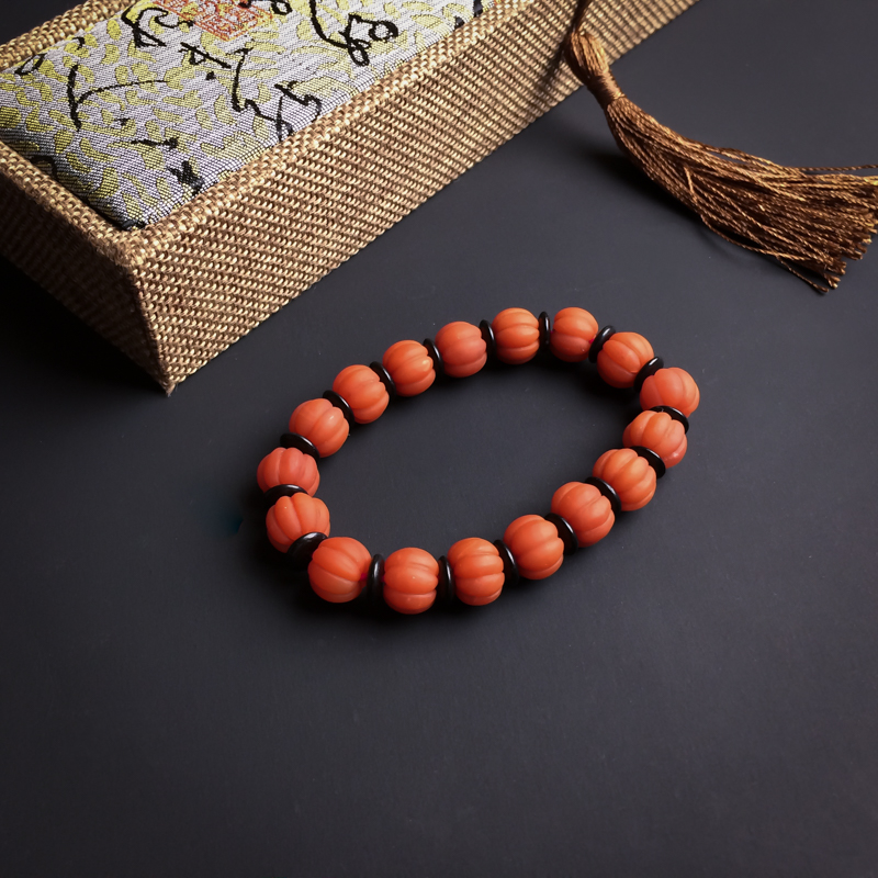 柿子红南红单圈-红掌柜