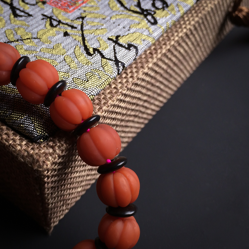南红南瓜珠手链-红掌柜
