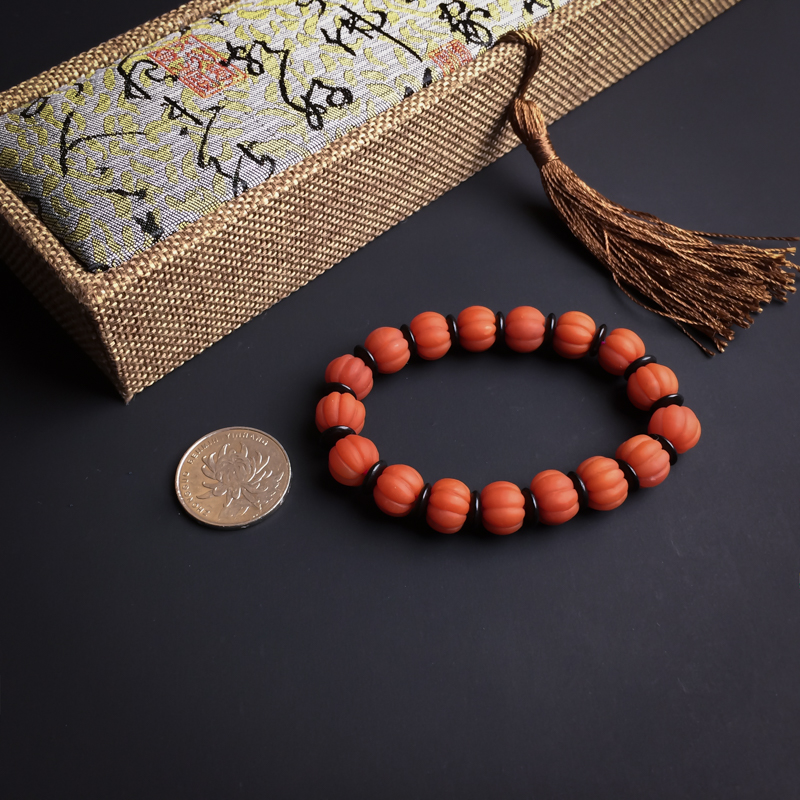 南瓜珠手链-红掌柜