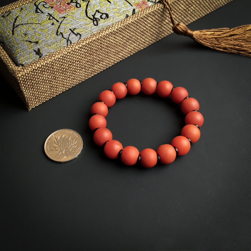 南红单圈手串-红掌柜