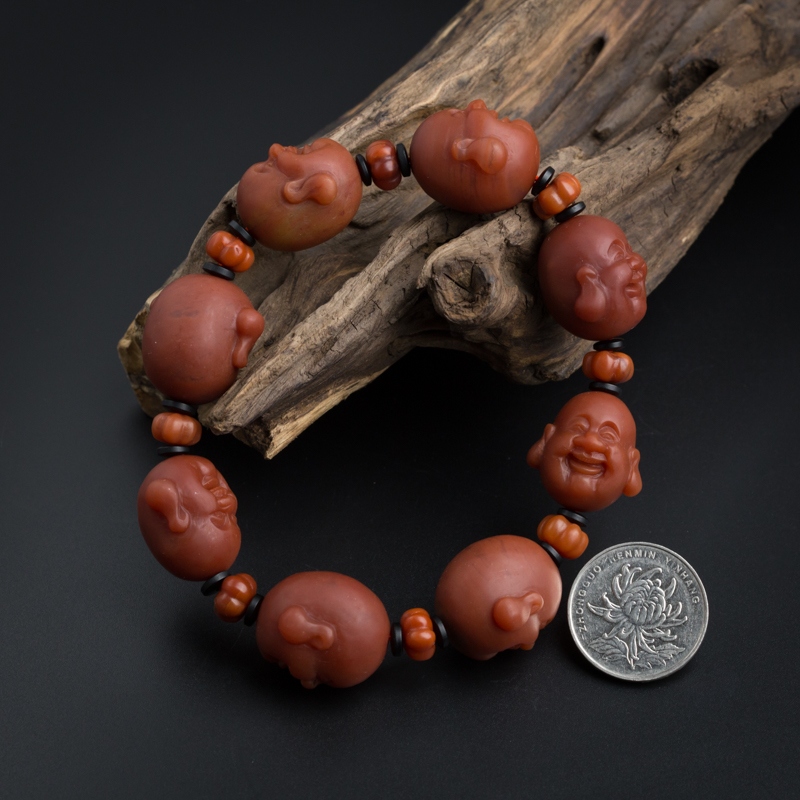 天然川料南红佛吊坠-红掌柜