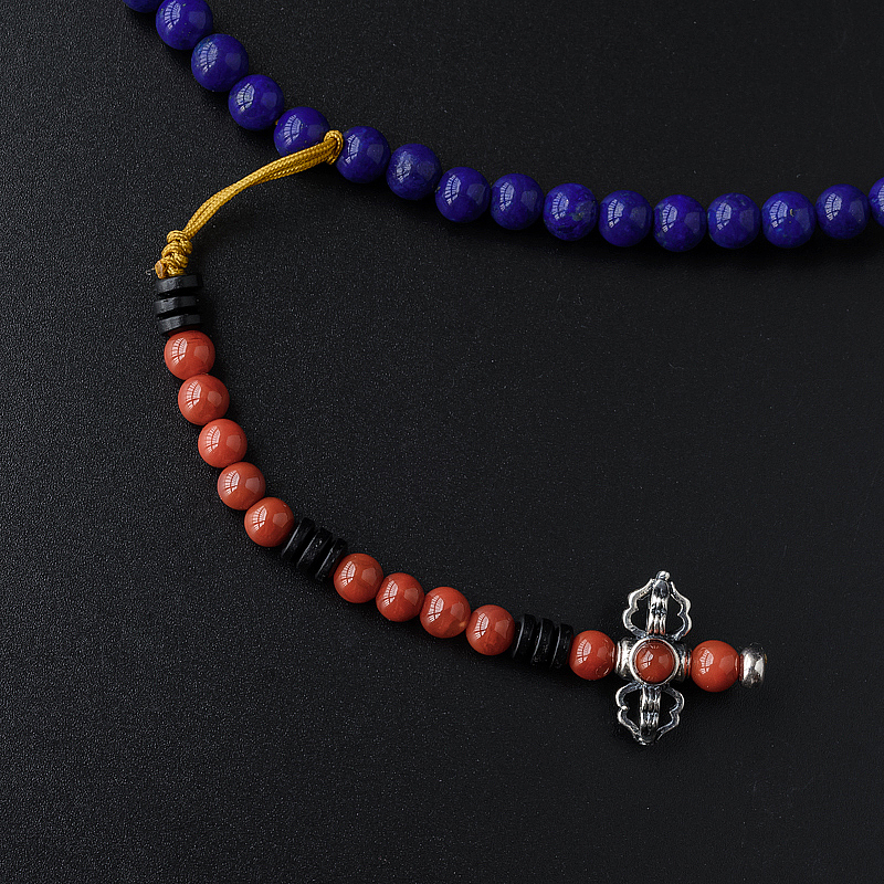 绣球珠南红青金佛珠手串-红掌柜