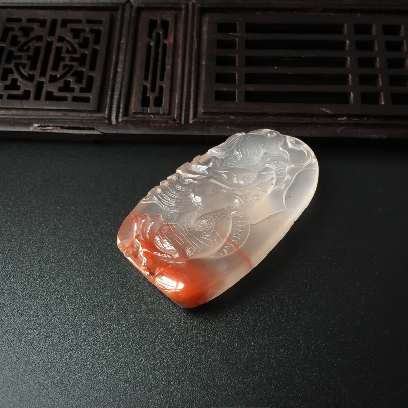 南红龙吊坠-红掌柜