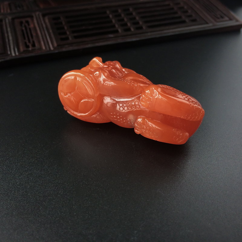 南红貔貅吊坠-红掌柜