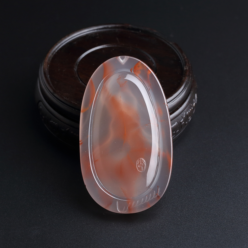 冰飘南红吊坠-红掌柜