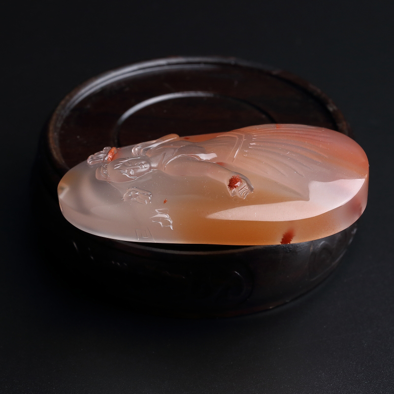 川料南红吊坠-红掌柜