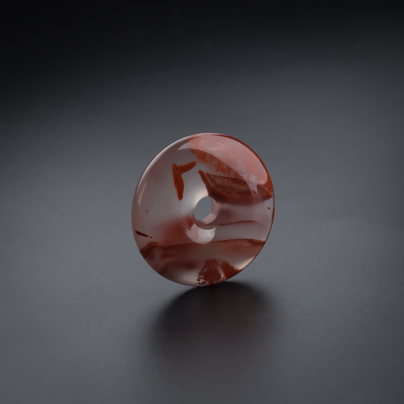 南红平安扣吊坠-红掌柜