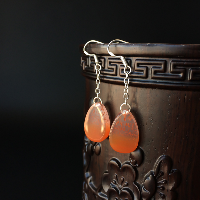 南红耳坠-红掌柜