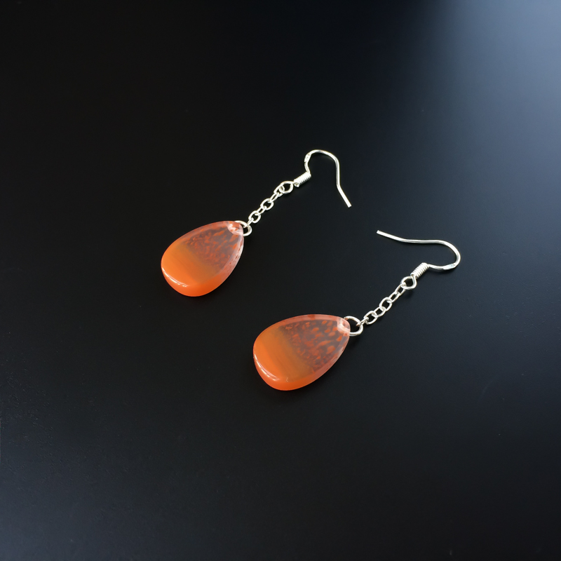 川料冰飘南红耳坠-红掌柜