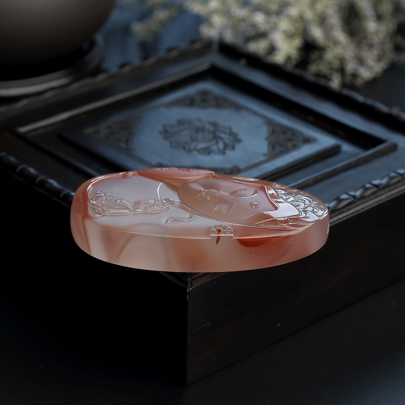 天然冰飘南红-红掌柜