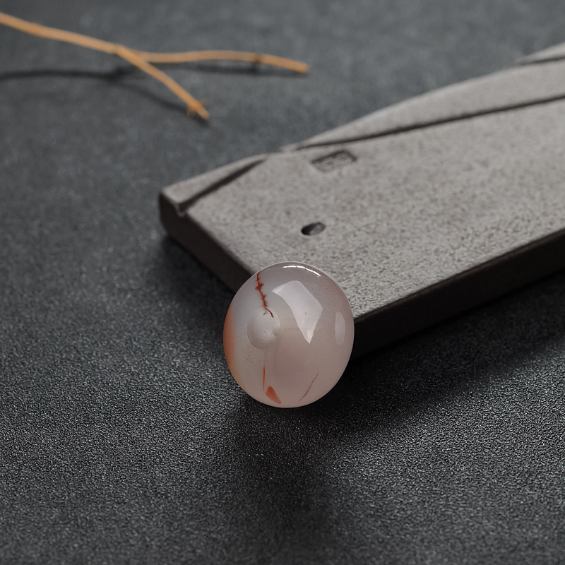 冰飘南红平安扣吊坠-红掌柜