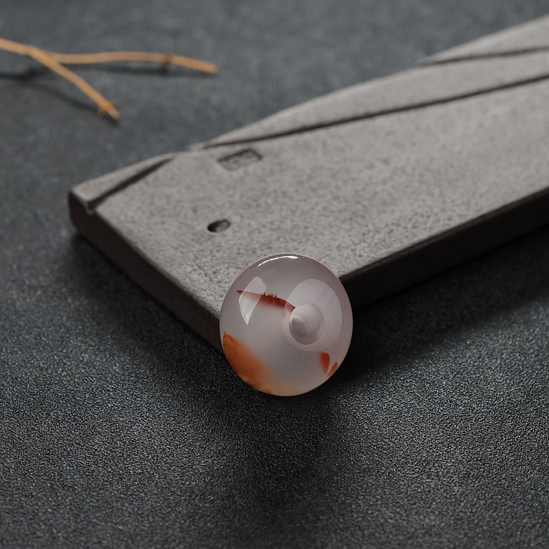 南红平安扣吊坠-红掌柜