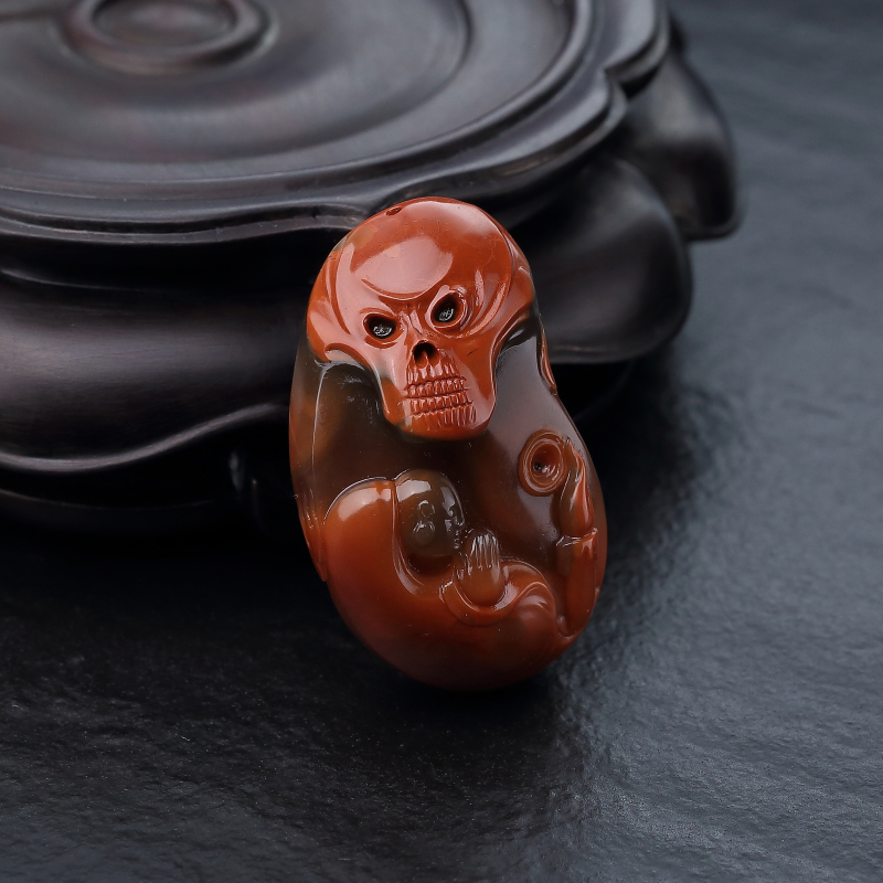 保山冻料南红一念之间吊坠-红掌柜