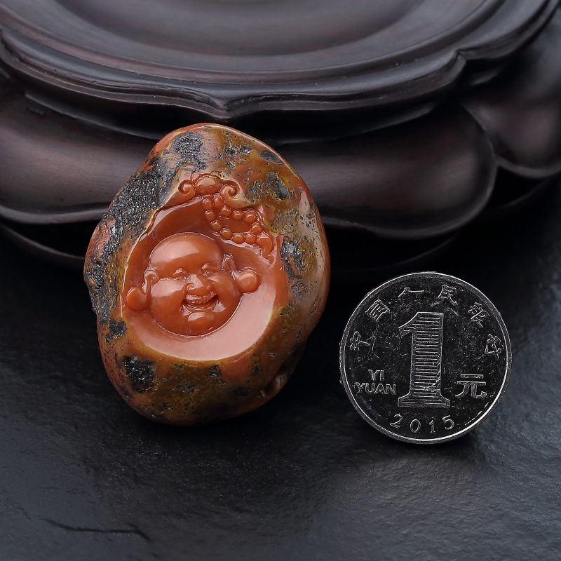 铁皮南红吊坠-红掌柜