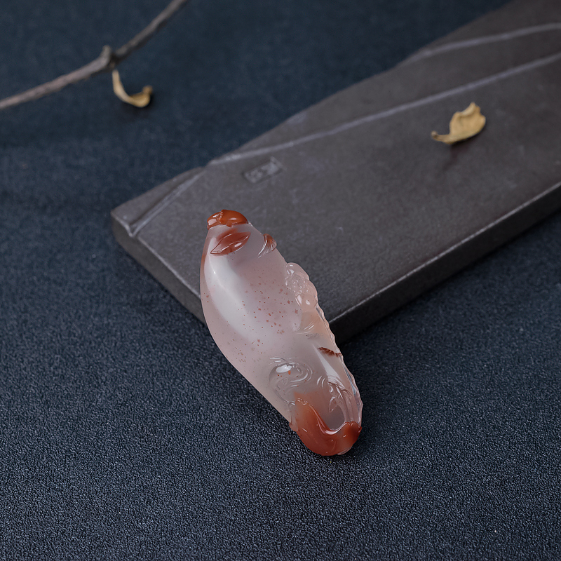 冰飘料南红连年有余-红掌柜