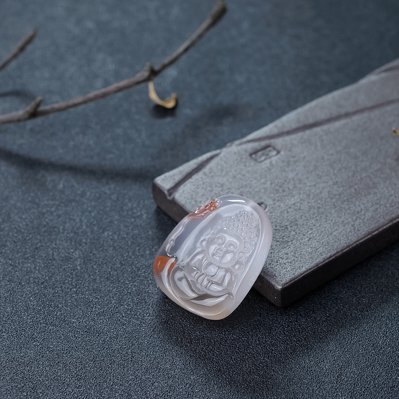 南红宝宝佛吊坠-红掌柜