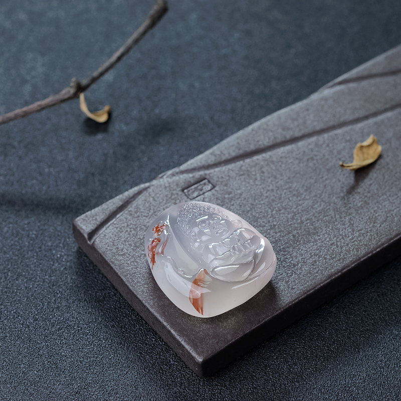 天然南红宝宝佛吊坠-红掌柜