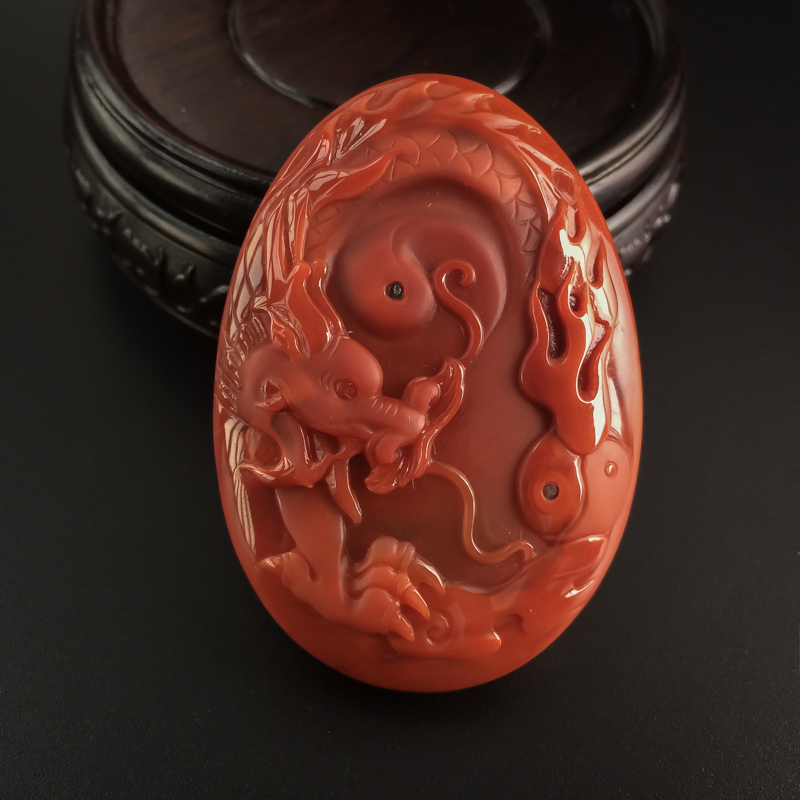 川料南红吊坠-红掌柜