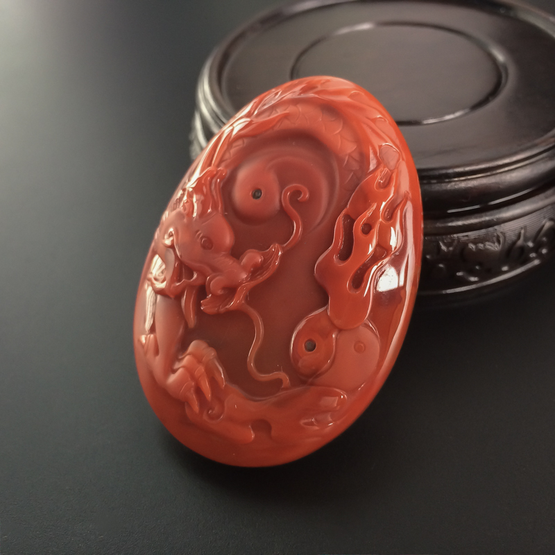 南红吊坠-红掌柜