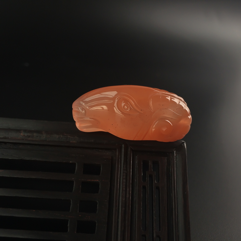 川料南红挂件-红掌柜