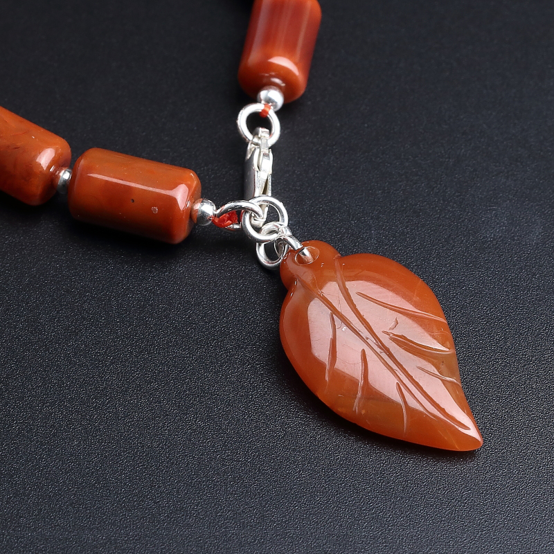 川料天然柿子红南红手串-红掌柜