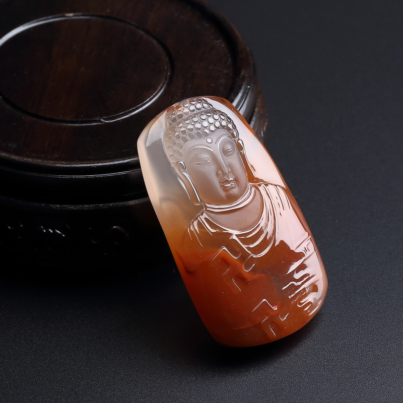 冰飘南红大日如来-红掌柜