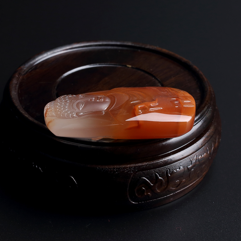 天然南红吊坠-红掌柜