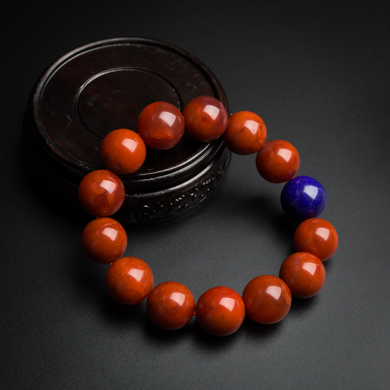 川料南红单圈-红掌柜