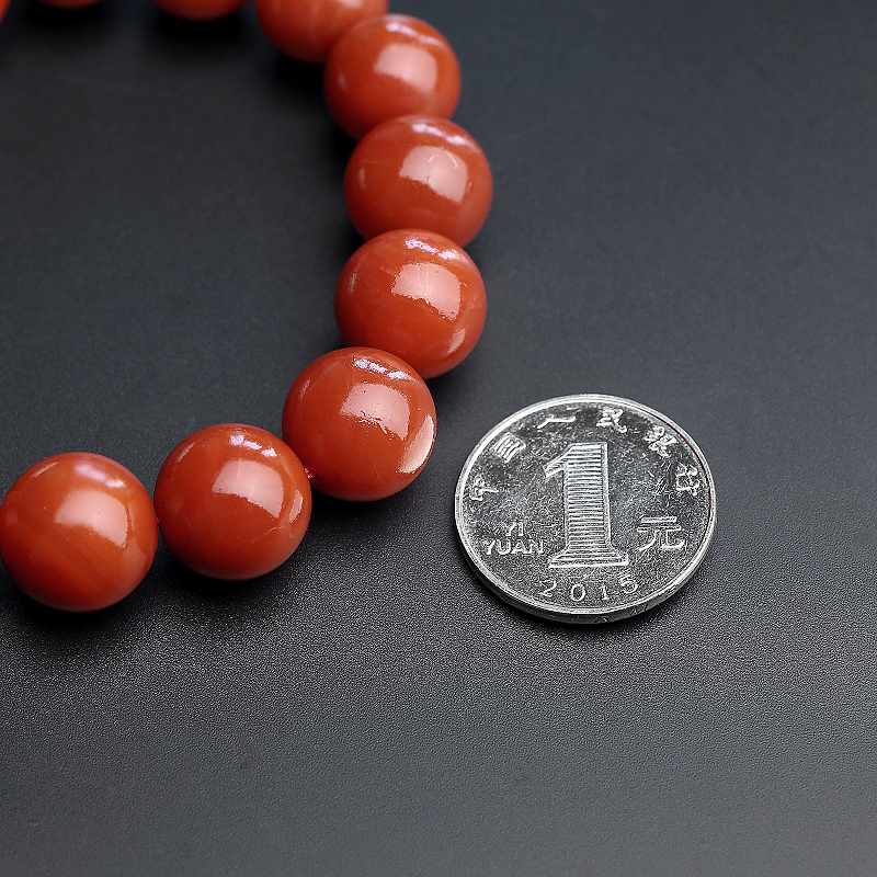 南红圆珠手串 - 红掌柜