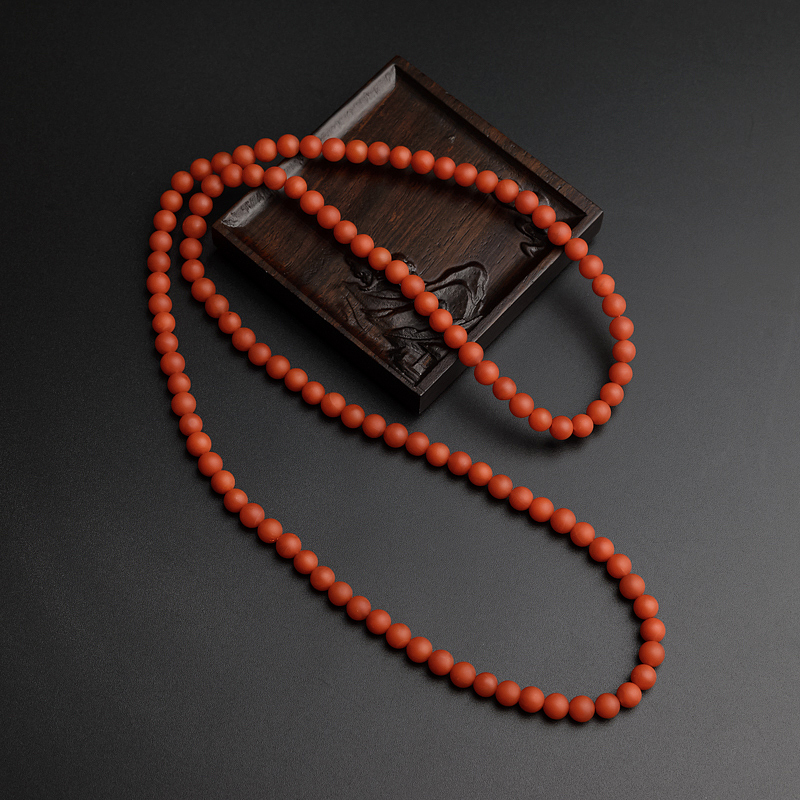 6mm柿子红南红-红掌柜