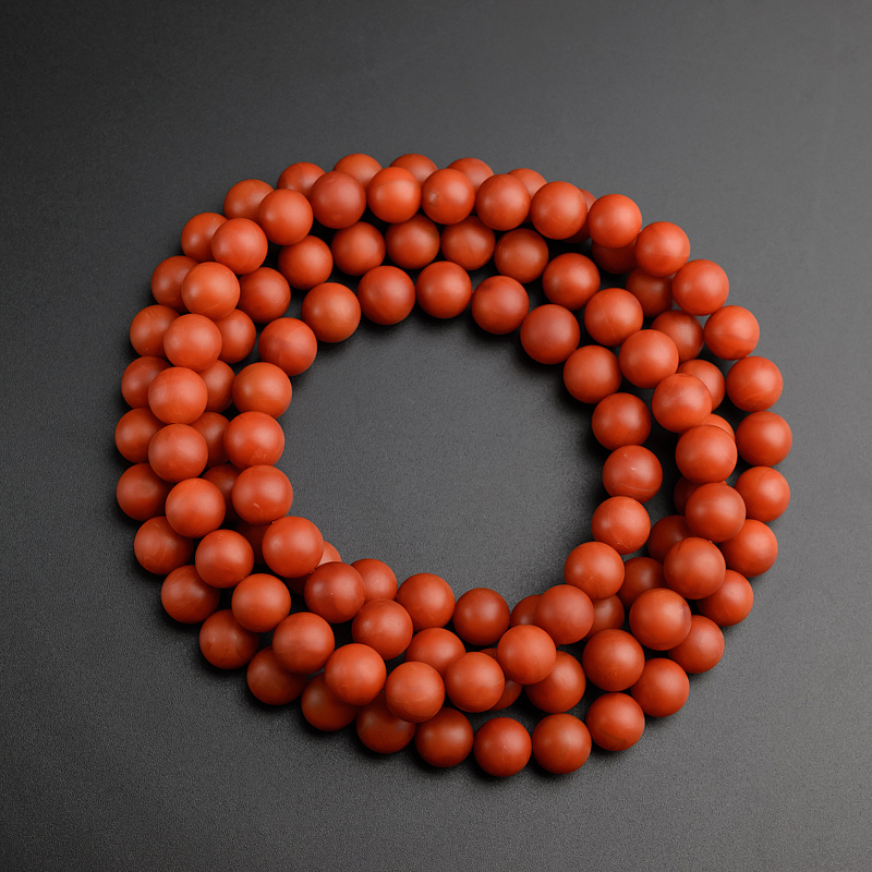11mm柿子红南红长链-红掌柜