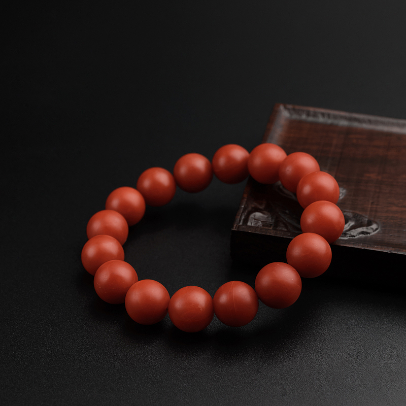 12mm南红手串-红掌柜