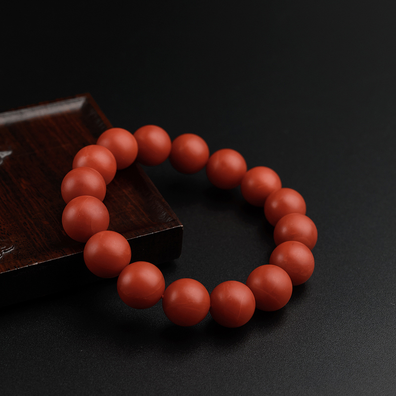 12mm柿子红南红-红掌柜