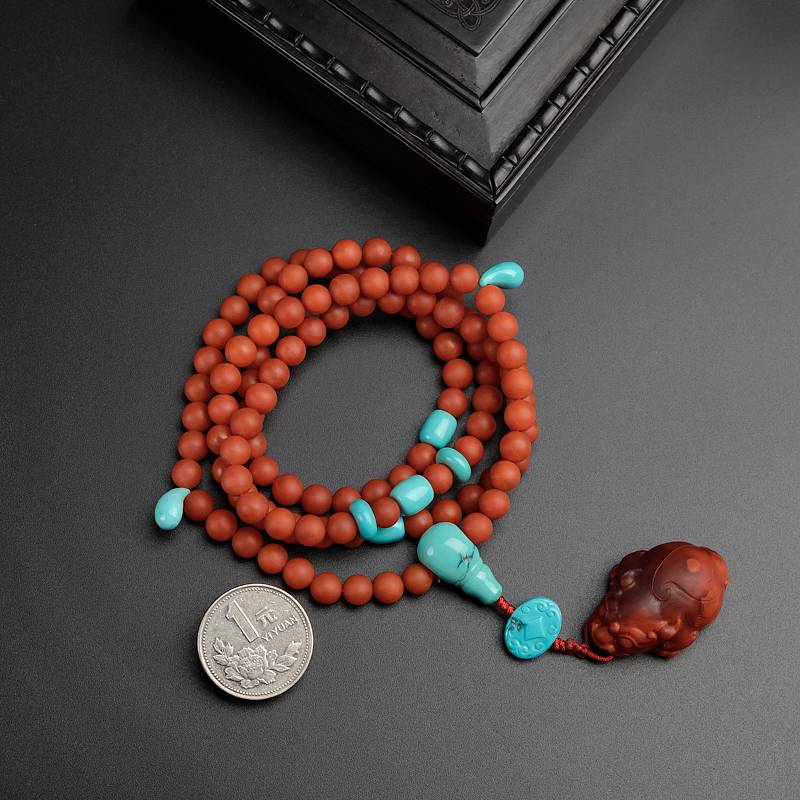 柿子红南红项链/吊坠两用款-红掌柜