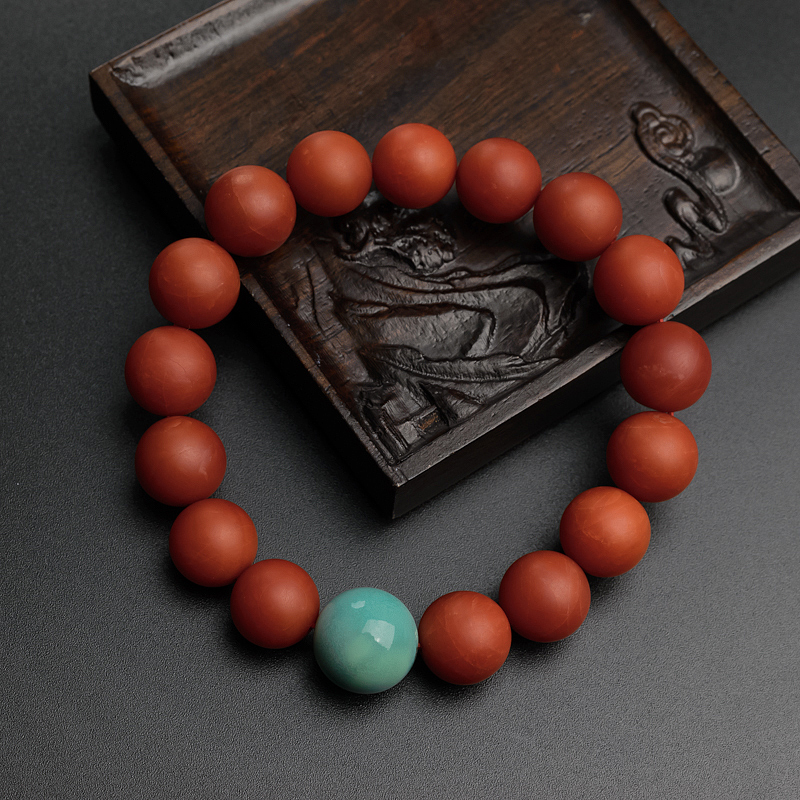 天然南红手串-红掌柜