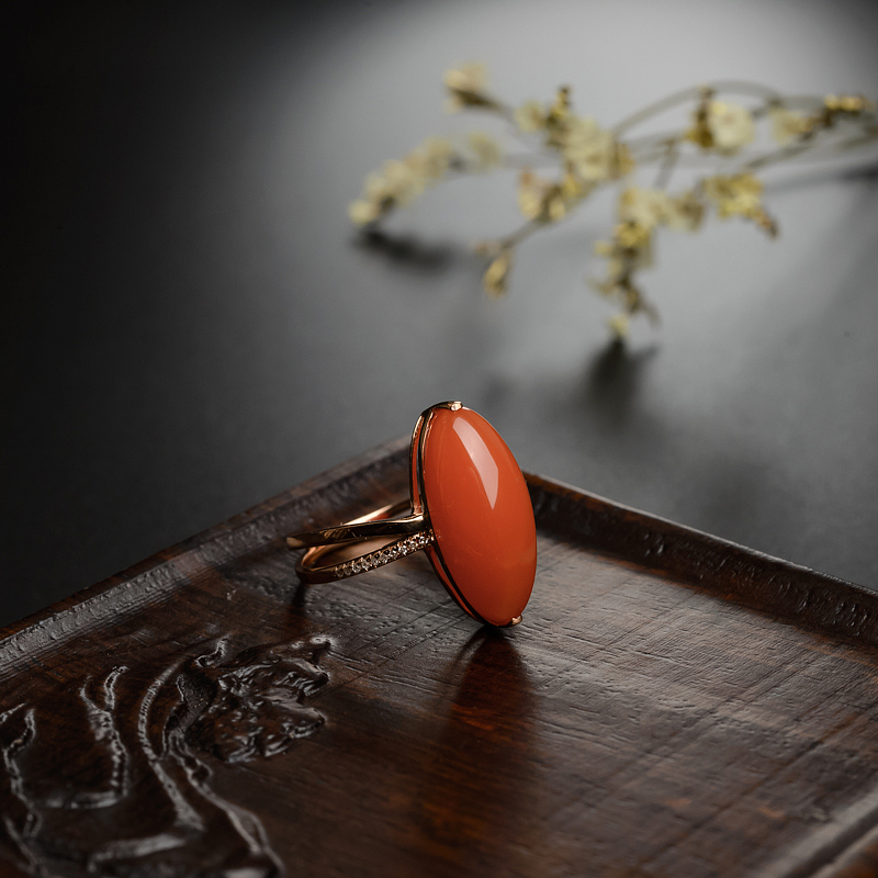 南红戒指-红掌柜