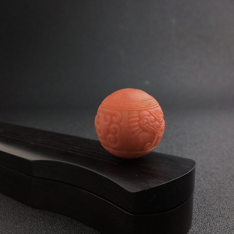 南红龙头珠-红掌柜