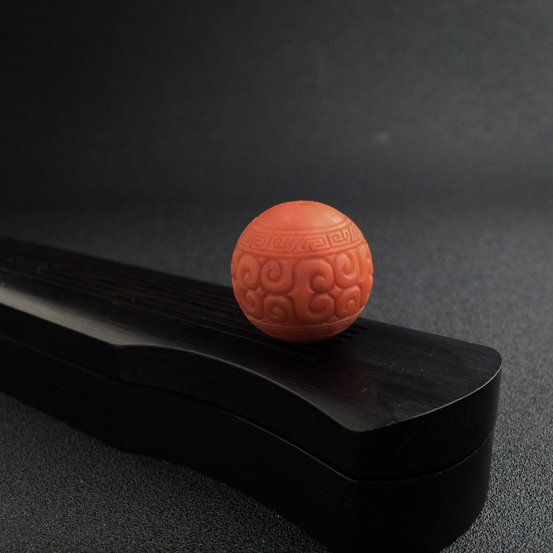 天然南红回纹珠-红掌柜