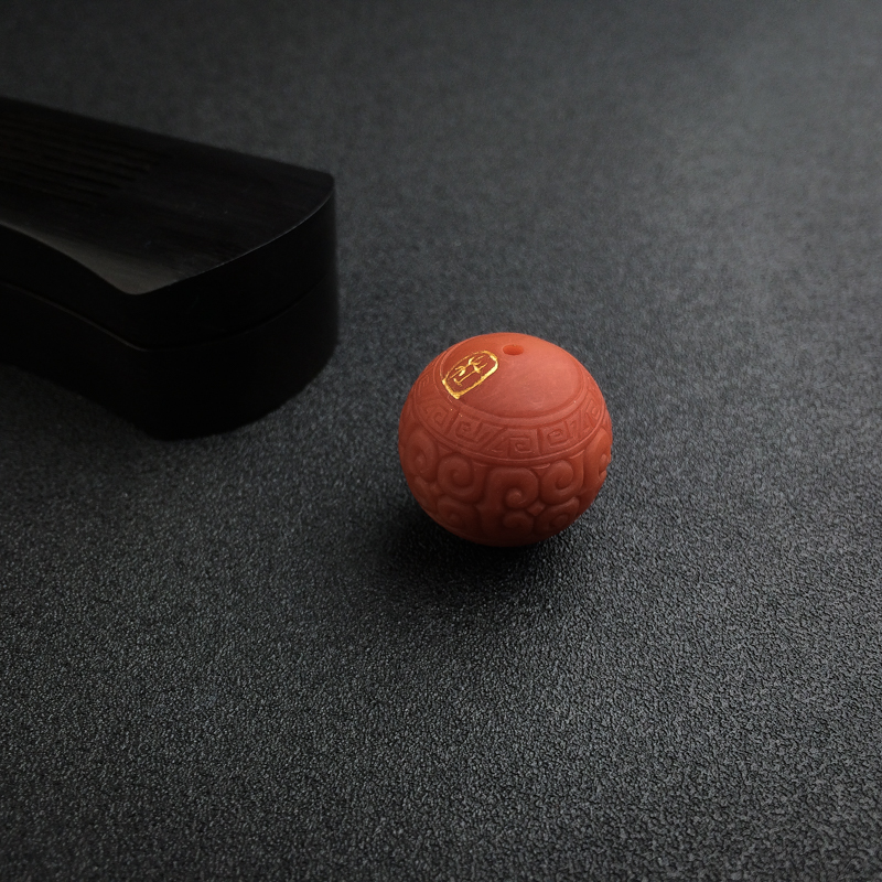 保山南红回纹珠-红掌柜